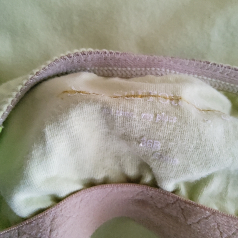 Soft Surroundings Underwire Cami Tank Top Size 36B Green - Picture 9 of 9